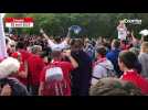 VIDÉO. Fiba Europe Cup : le capitaine de Cholet Basket Boris Dallo accueilli par ses supporters