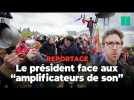 À Vendôme, Emmanuel Macron face aux « amplificateurs de son »