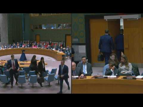 UN: Israeli delegation walks out of Security Council meeting