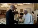 Pope Francis hosts Ukrainian Prime Minister Denys Shmyhal at the Vatican