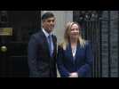 Italian PM Meloni meets British PM Sunak at Downing Street