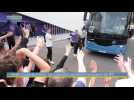 Finale Coupe de France : Départ du bus des joueurs du TFC sous les acclamations des supporters