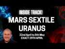 Mars Sextile Uranus Exact 29th April - INSIDE TRACK VIDEO - How to make this work for you!