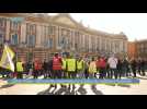 Grève Tisséo : 500 salariés rassemblés sur la place du Capitole à Toulouse