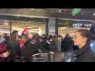 Lille : des manifestants contre la réforme des retraites dans Euralille