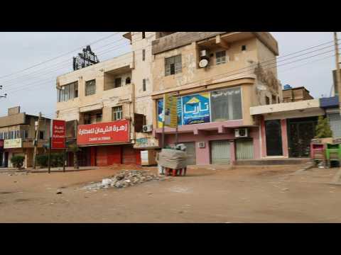 Streets deserted, shops shuttered as blasts shake Sudan capital