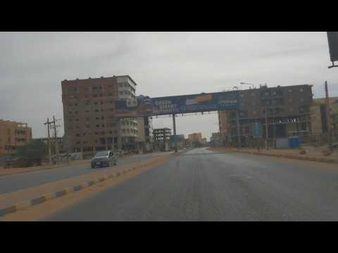 Near-deserted streets in Sudanese capital as fighting continues