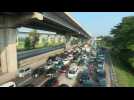 Heavy traffic in Indonesia as millions rush home for Eid