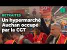 À La Défense, un hypermarché Auchan envahi par la CGT contre la réforme des retraites