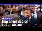 Emmanuel Macron hué par la foule en Alsace #shorts