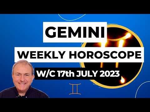 Gemini Horoscope Weekly Astrology from 17th July 2023
