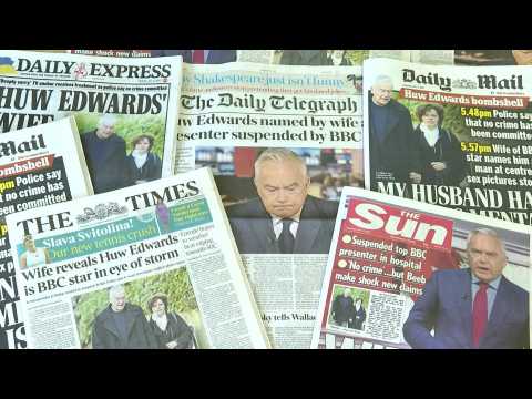UK papers lead on Huw Edwards being identified as BBC presenter at centre of media storm
