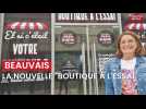 Vanessa Foulon explique le principe de la nouvelle boutique à l'essai de Beauvais