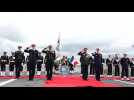 Brest : Arrivée d'un bateau de la marine indienne