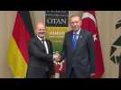 German Chancellor Scholz meets with Turkish President Erdogan in Vilnius