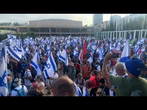 Israelis protest in Tel Aviv against judicial overhaul
