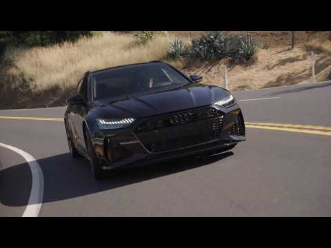 Audi RS 6 Avant performance in Mythos black metallic Driving Video