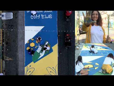 This time for women! Brazilian murals painted for Women's World Cup