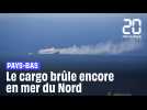 Pays-bas : Un cargo transportant 3000 voitures a pris feu en mer du Nord #shorts
