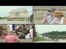 Residents, tourists brave excessive heat in US capital