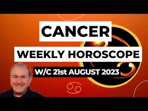 Cancer Horoscope Weekly Astrology from 21st August 2023