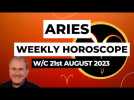 Aries Horoscope Weekly Astrology from 21st August 2023
