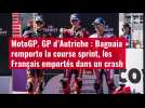 VIDÉO. MotoGP. GP d'Autriche : Bagnaia remporte la course sprint, les Français emportés da