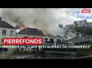 Incendie du cafe-restaurant du Commerce à Pierrefonds