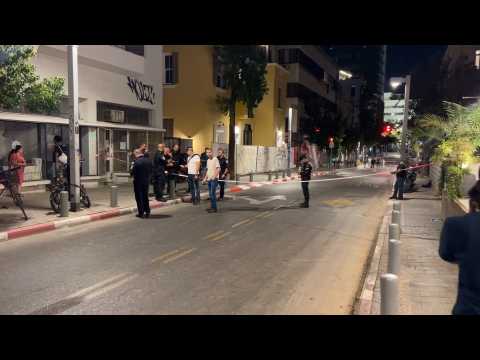 Tel Aviv attack: images of the scene of an alleged shooting