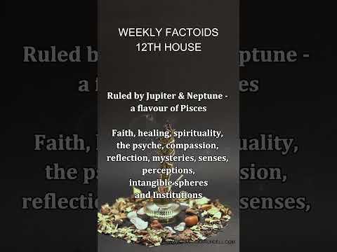 WEEKLY FACTOIDS 12th HOUSE -  Spirituality, Faith & mysteries #shorts  #12thhouse  #Astrology