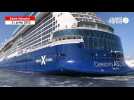 VIDEO. Impressionnante manoeuvre du paquebot Celebrity Ascent dans le port de Saint-Nazaire