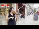 VIDÉO. La violoniste Tamara Dupuis joue dans les rues de Vannes