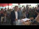 Spain's Popular Party candidate Alberto Nunez Feijoo votes in general election