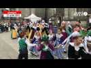 VIDÉO. Au festival de Cornouaille, les cercles celtiques font un flash mob devant la cathédrale de Quimper