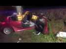 Nielles-lès-Bléquin : une voiture percute un arbre, le conducteur blessé grave