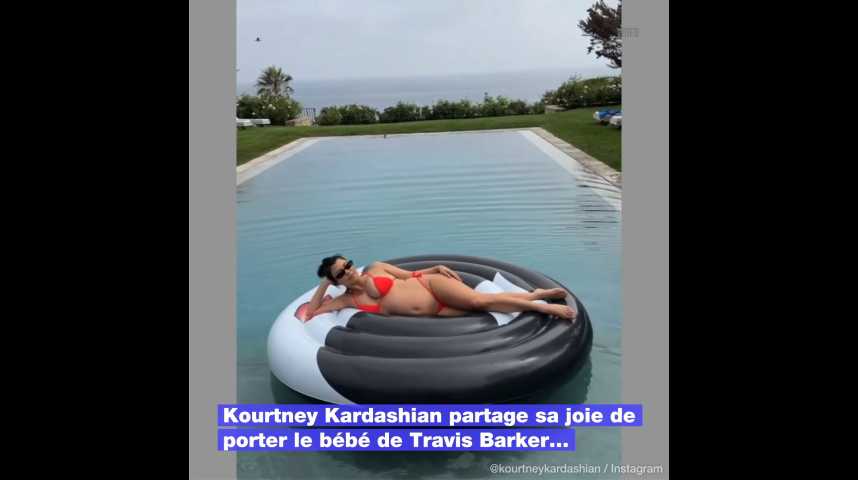 Kourtney Kardashian partage sa joie de porter le bébé de Travis Barker en affichant un ventre bien rond