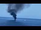 Un bateau en feu ce mardi 8 août dans la baie de Calvi