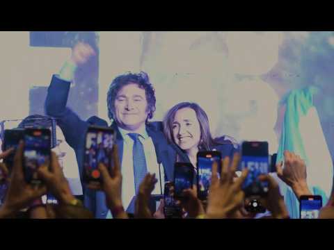 Far-right Milei celebrates after taking top spot in Argentina's primary elections