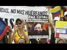 Colombians protest against President Petro's government in the capital