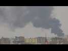 Smoke billows after RSF drone strikes in Sudanese capital