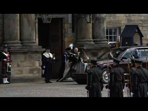 Charles and Camilla set off for Scottish coronation celebrations