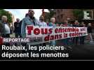 Roubaix: devant le commissariat, les policiers déposent les menottes