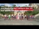Gers : L'école Pont National d'Auch a dansé les valeurs des JO devant la statue de d'Artagnan