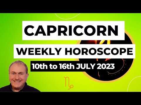 Capricorn Horoscope Weekly Astrology from 10th July 2023
