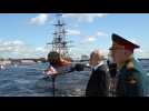 Poutine et plusieurs dirigeants africains assistent à une parade navale à Saint-Pétersbourg