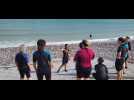 La marche aquatique à Veulettes-sur-Mer: c'est pas que pour les vieux