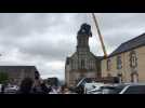 VIDÉO. En Mayenne, la démolition de l'église de La Baconnière a commencé