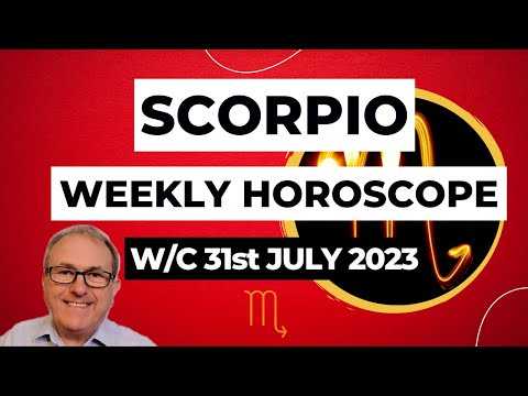 Scorpio Horoscope Weekly Astrology from 31st July 2023