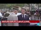 Défile du 14 juillet sur les Champs-Elysées : Emmanuel Macron arrive sur place