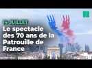 14-Juillet : Pour ses 70 ans, la Patrouille de France a assuré le spectacle